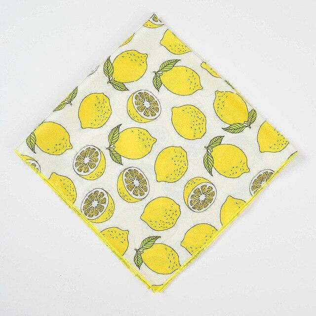 apaszka w retro cytryny