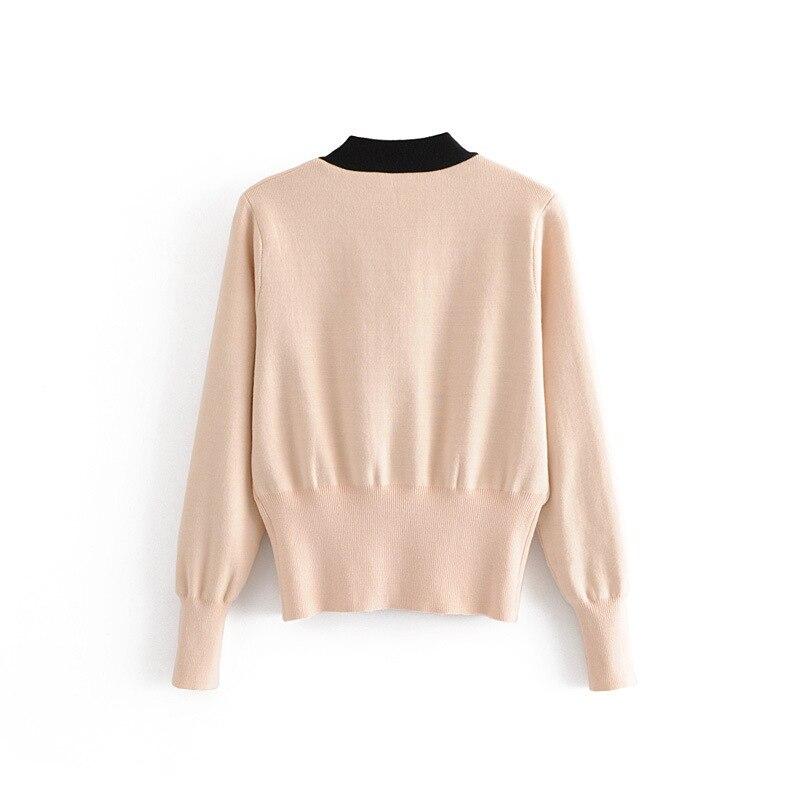 kardigan beżowy retro z kokardą