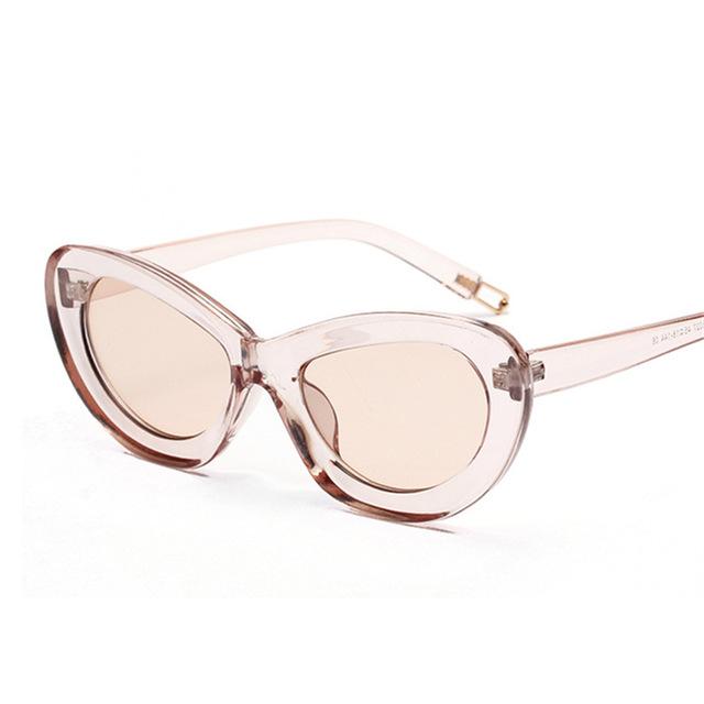 retro okulary przeciwsłoneczne beżowe lata 40-te