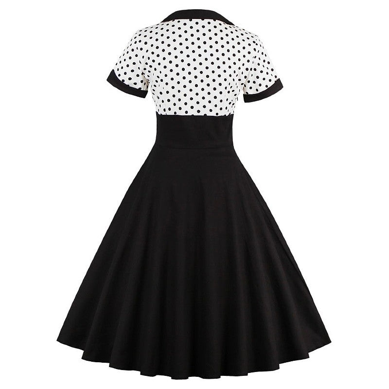 sukienka retro 50 lata w groszki