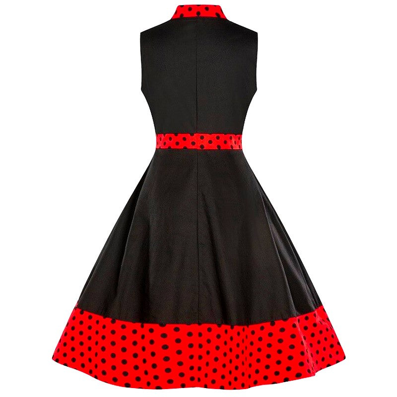 sukienka retro czarna pin up