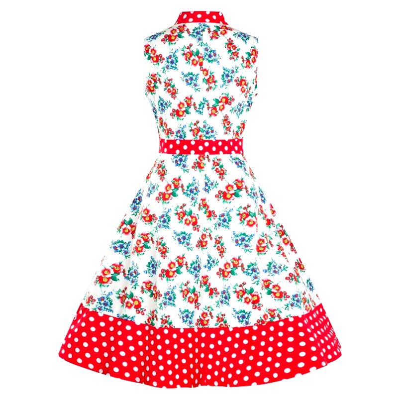 sukienka retro pin up czerwona lata 50