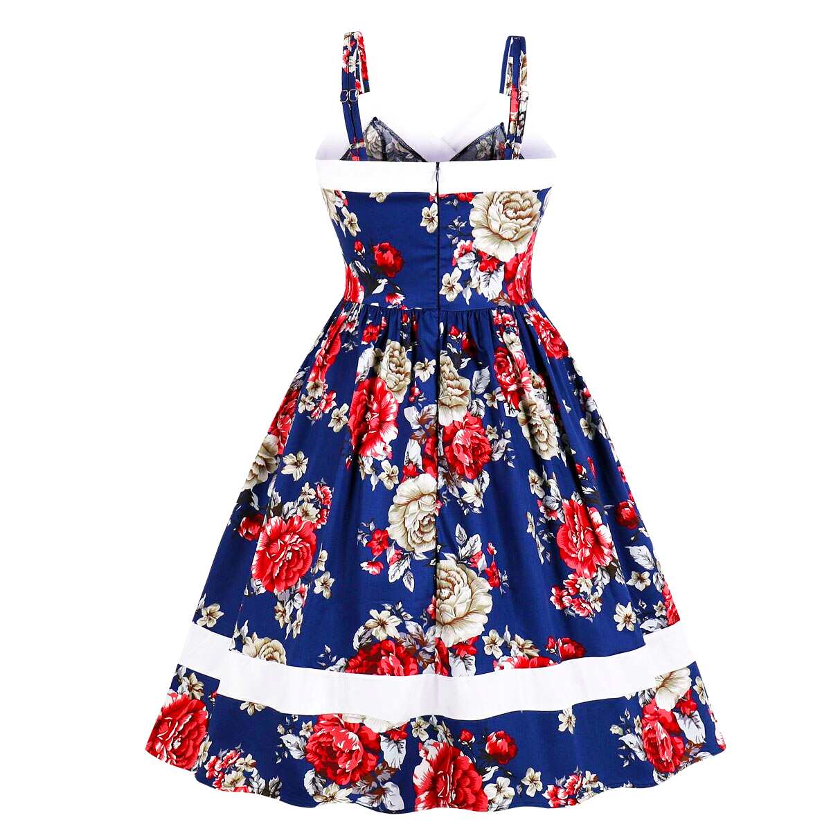 sukienka vintage pin up midi