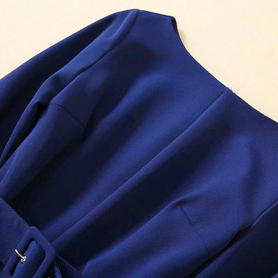 niebieska inspirowana kate middleton sukienka w stylu marynarskim