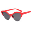 okulary przeciwsłoneczne lata 50-te kocie oczy pin up czerwone