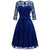 Sukienka Retro lata 60 Vintage Koronkowa Granatowa